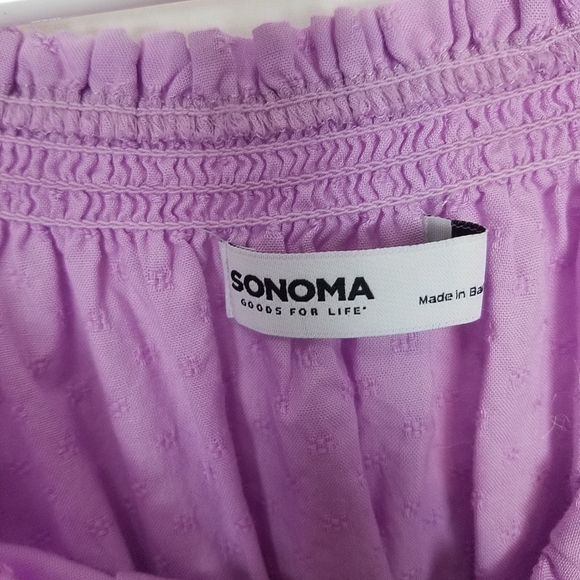 Sonoma ruffle sleeve peasant top - Picture 7 of 9